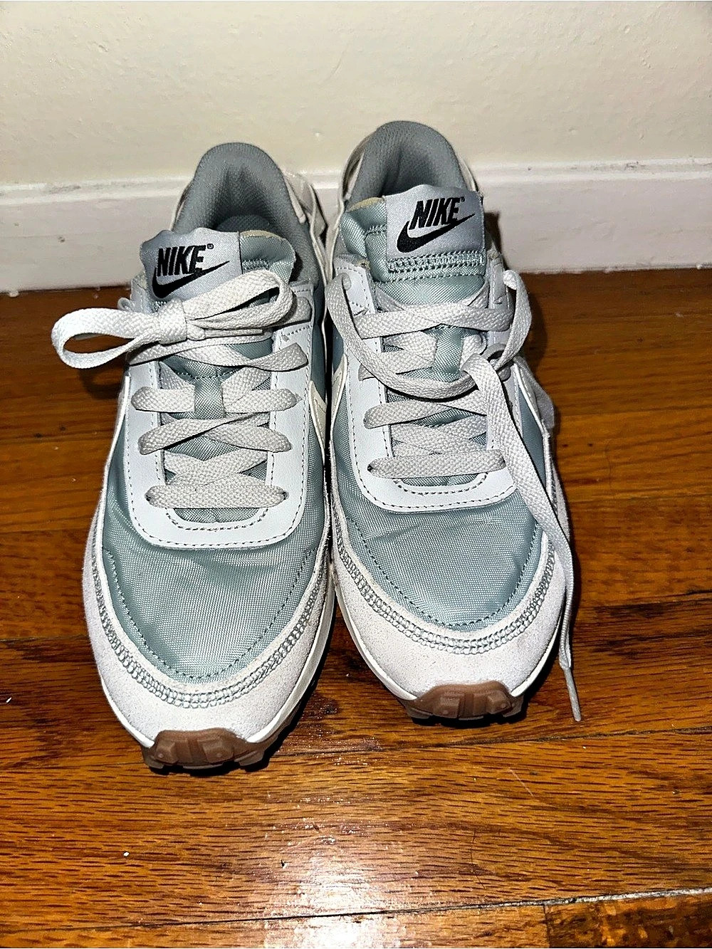 Nike Waffle One Women's Gray & White Sneakers